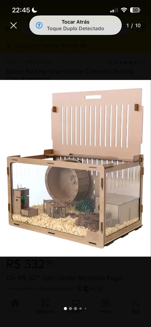 Terrário para hamister ou similares - Foto 3