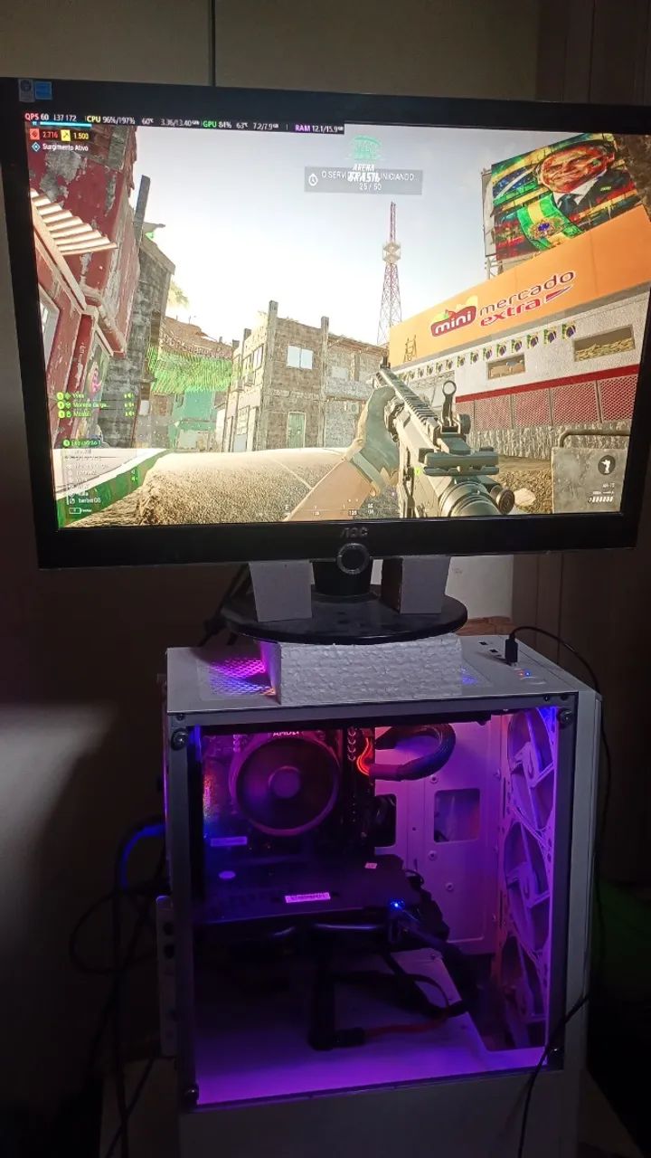 Placa mãe A320m com processador Ryzen 2200g - Foto 4