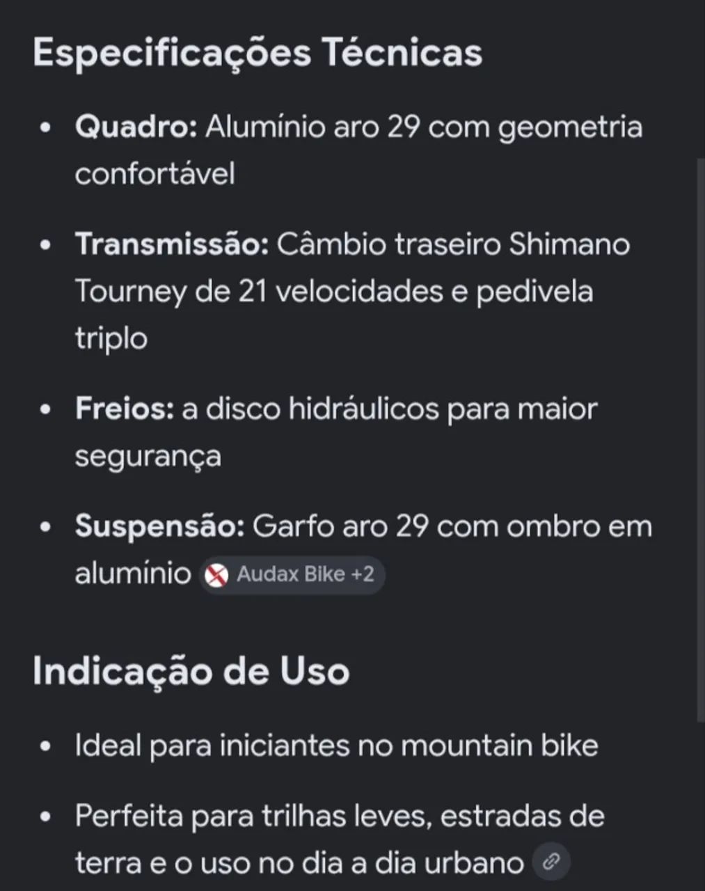 BICICLETA AUDAX ADX 50, ARO 29 - Foto 3