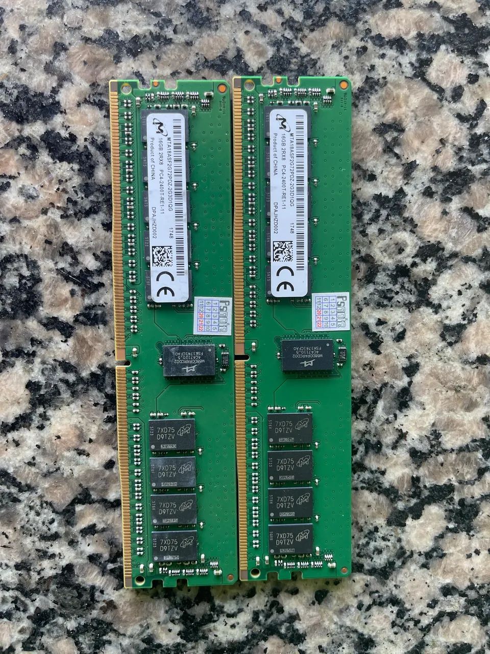 Memória 16GB DDR4 2400MHz ECC Registered Micron MTA18ASF2G72PDZ (Servidor) - Foto 2