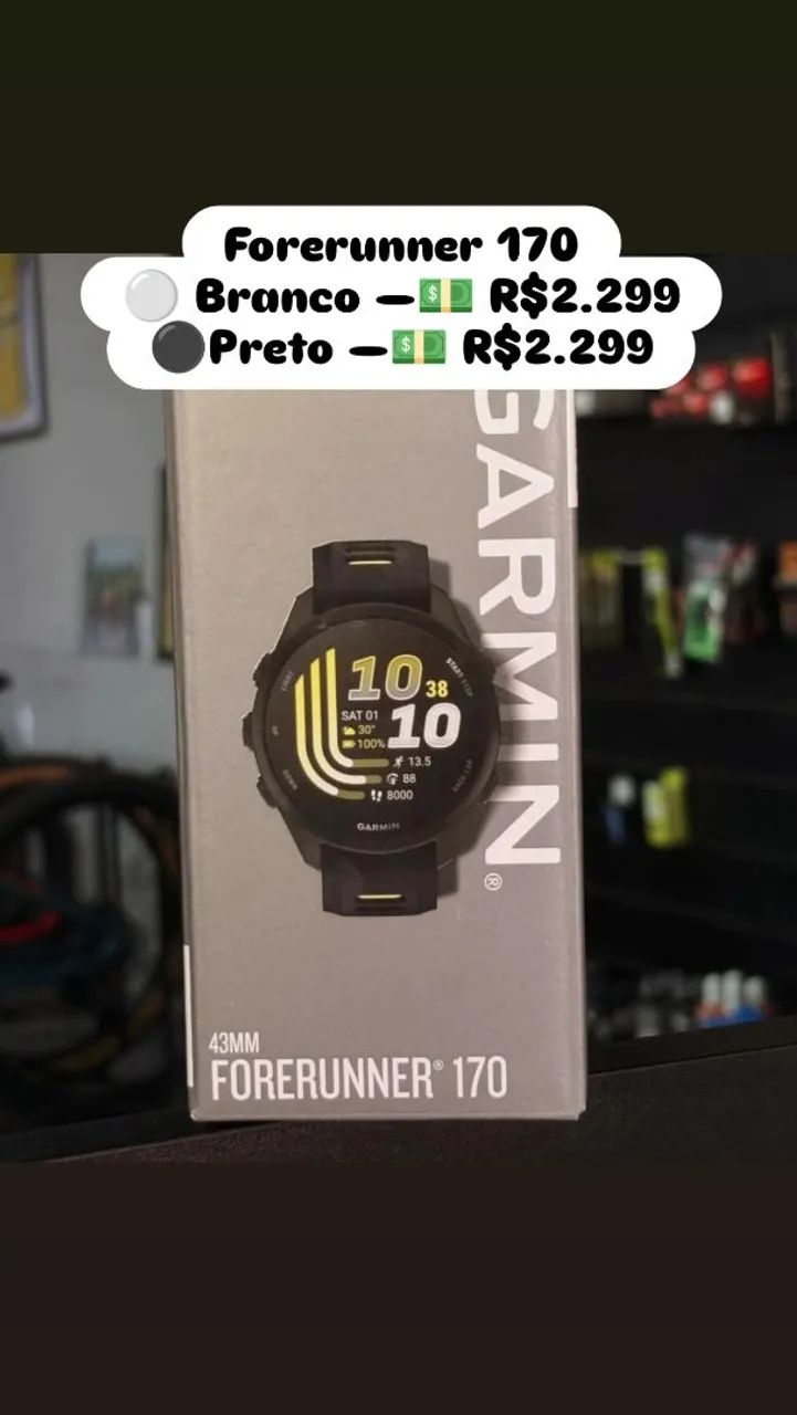 Garmin Forerunner 170 preto