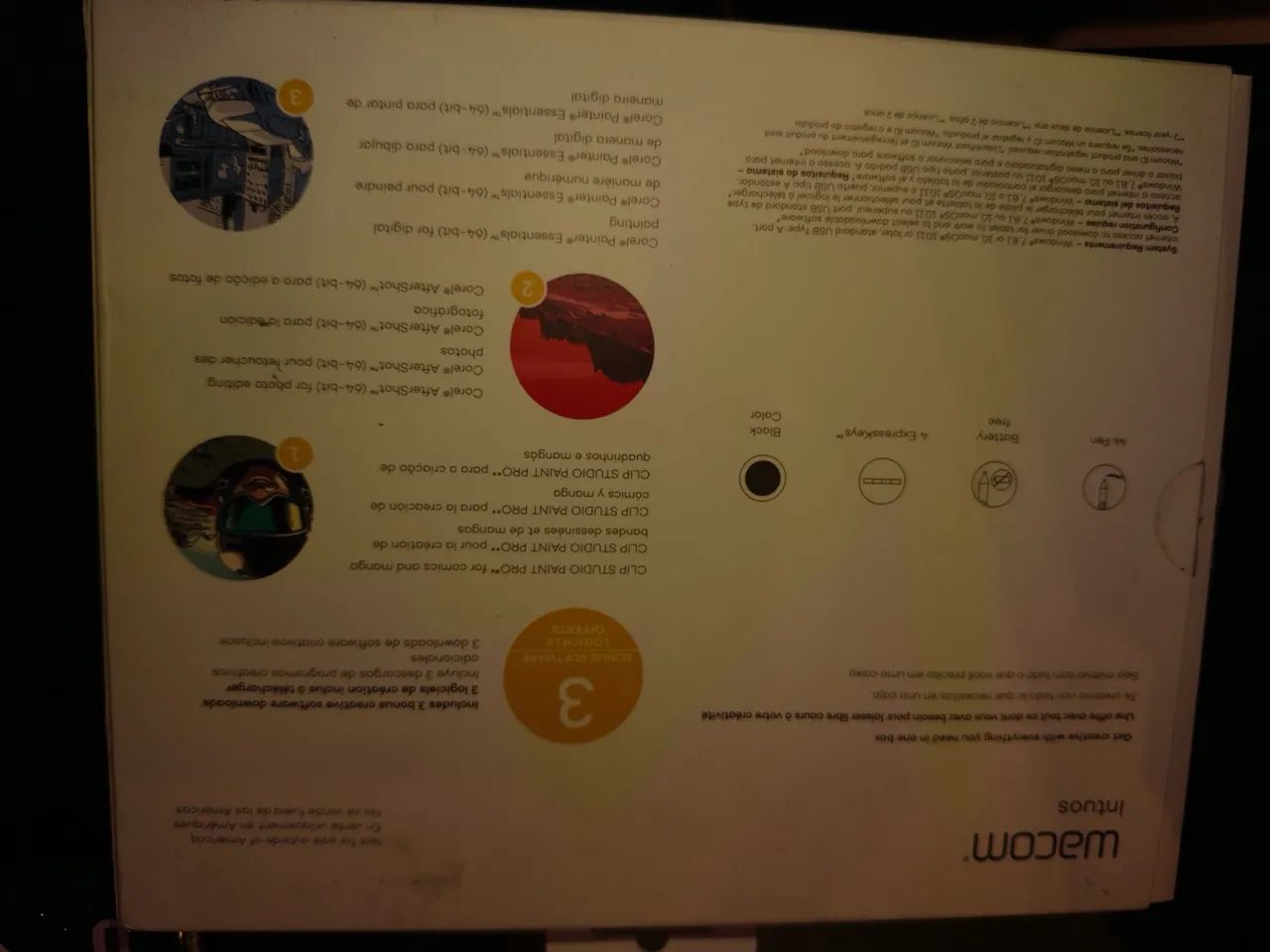 Wacom Intuos CTL-4100/K0-AX, Small, USB, sem Bluetooth. - Foto 5