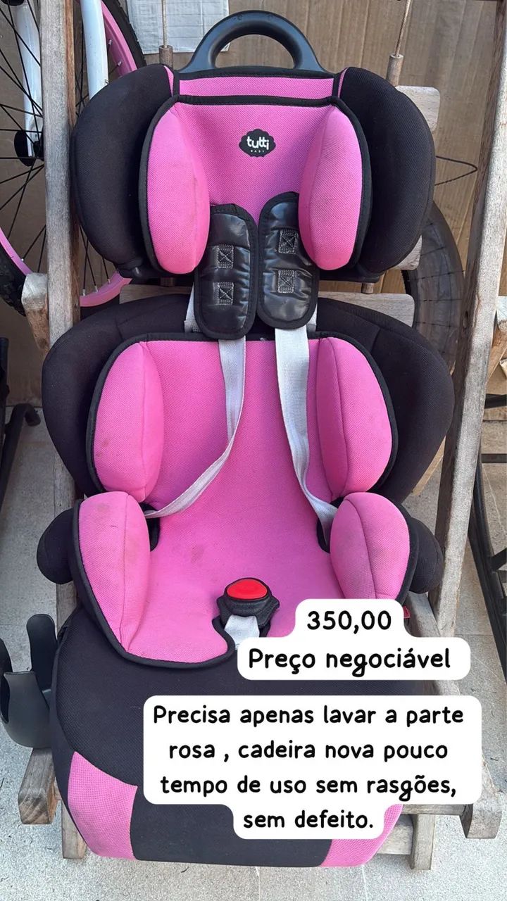 Cadeira para carro menina com porta copo semi nova !  - Foto 2