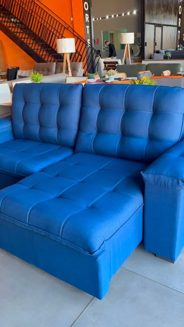 Sofá retrátil e reclinável Novo a pronta entrega  - Foto 4