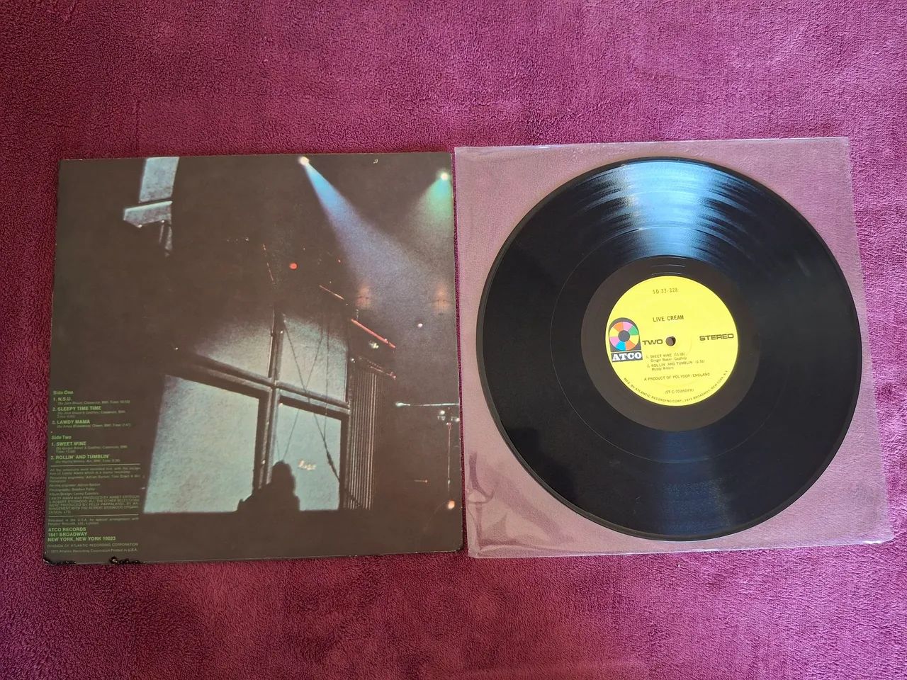 LP Live Cream Importado Eric Clapton Jack Bruce Baker - Foto 2