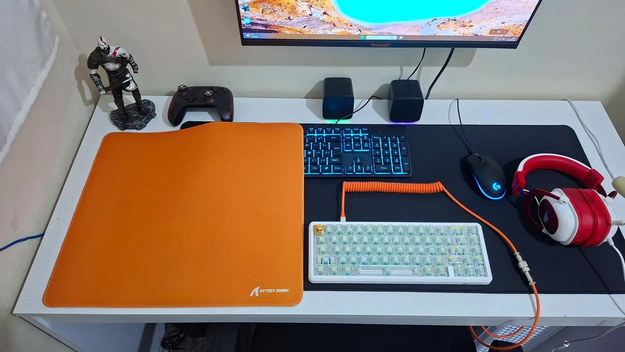 Mousepad Attack Shark Laranja - Foto 3