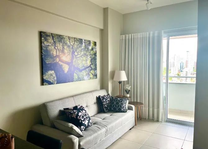 Studio mobiliado, 39m², 1 vaga no Ed. Studio Unique