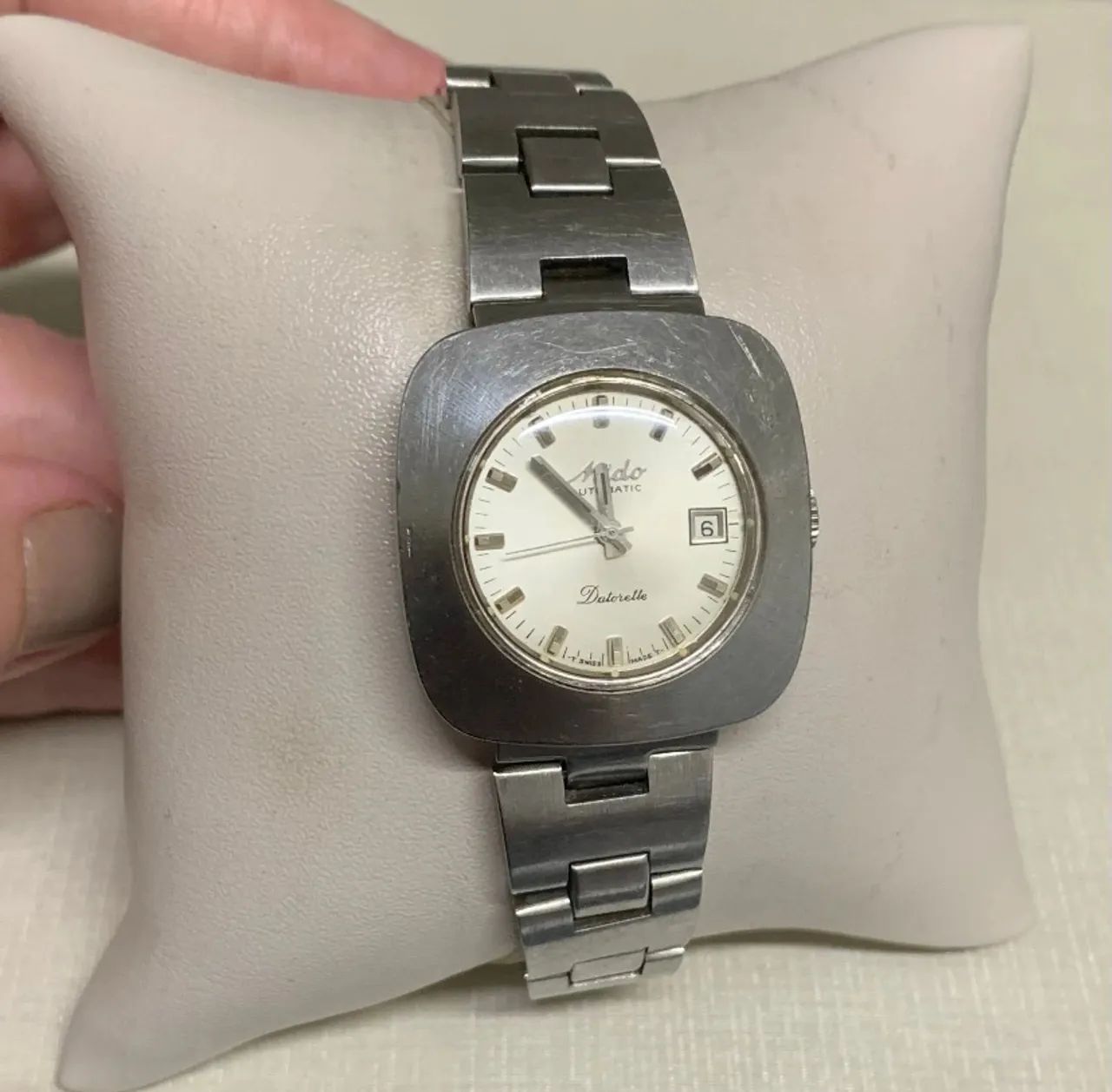 Relógio Mido Datorette Automatic Vintage Aço Suíço 
