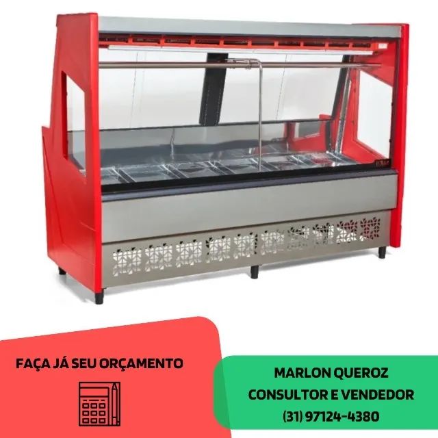 Balcão de Carnes Vermelho 2 M Polar 220V