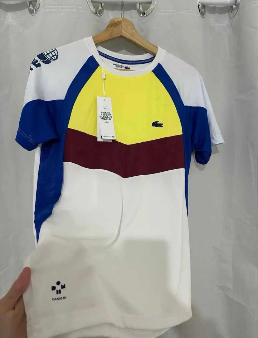 Camiseta Lacoste Sport ColorBlock - Foto 4