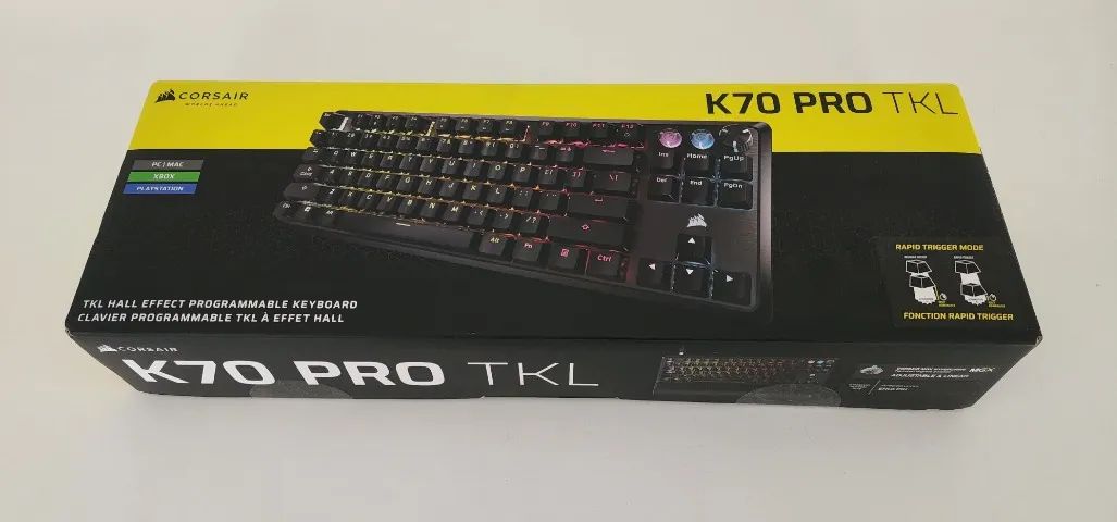 Teclado Corsair K70 PRO TKL Hall Effect Rapid Trigger RGB com Apoio - Foto 5