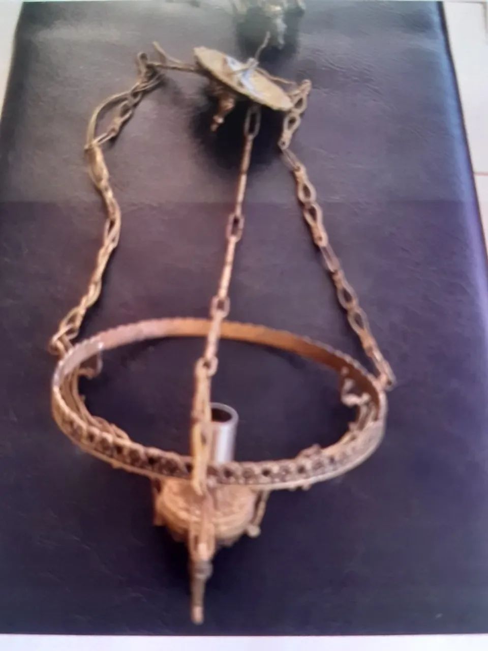 Lustre de bronze pendente - Foto 2