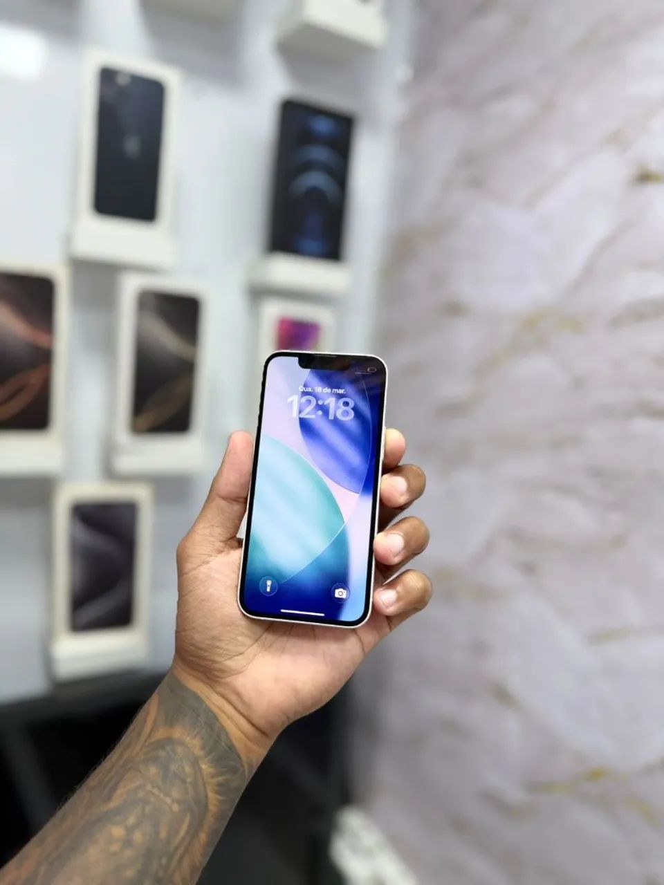 IPHONE 13 MINI 128GB<br>R$ 1.799,00 BRANCO - Foto 5