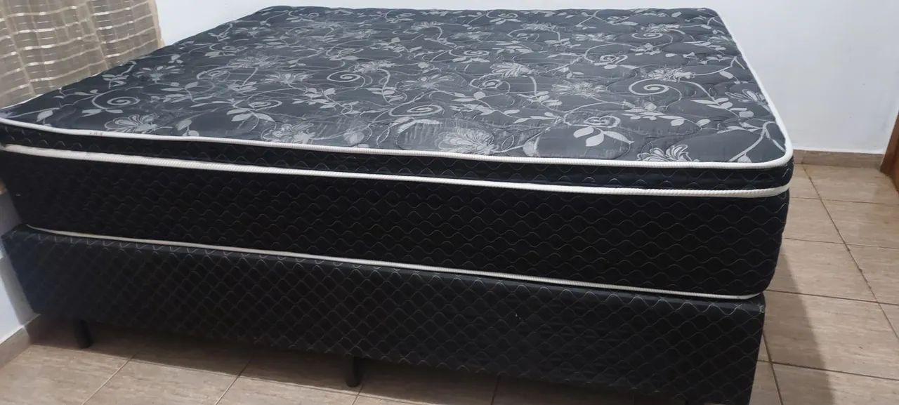 CAMA BOX QUEEN Size ( base+colchão+cabeceira) - Foto 3