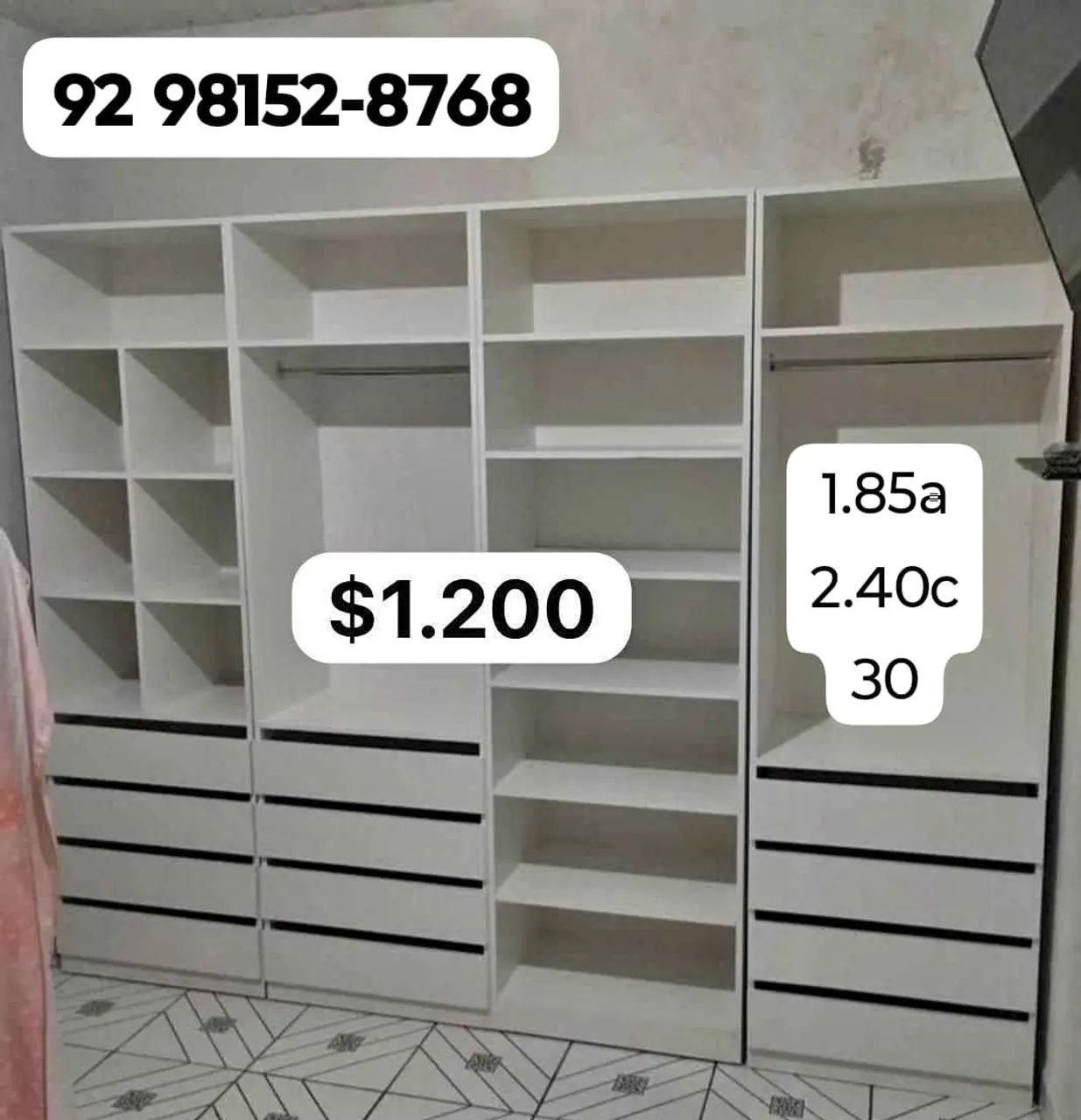 Closet de 12 Gavetas 
