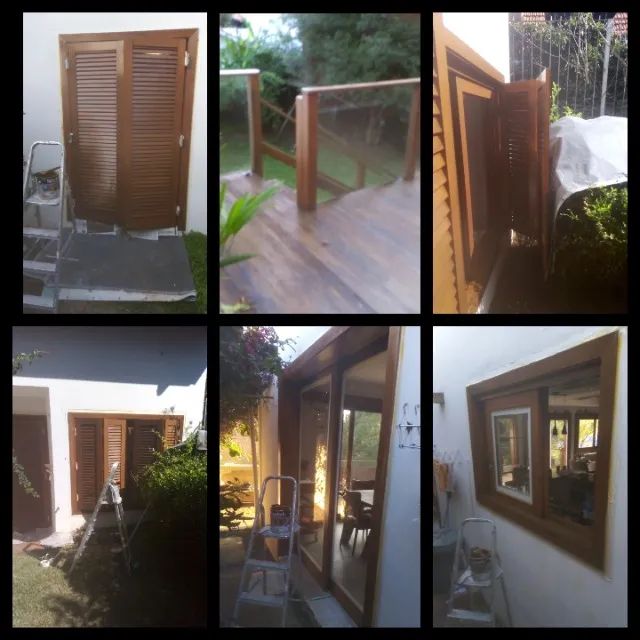 Reforma deck madeira e móveis 