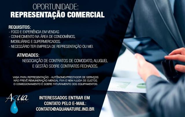 Vaga de Representação comercial