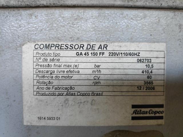 Compressor de ar atlas GA45 FF