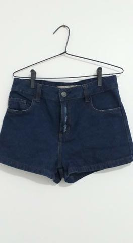Shor jeans cintura alta