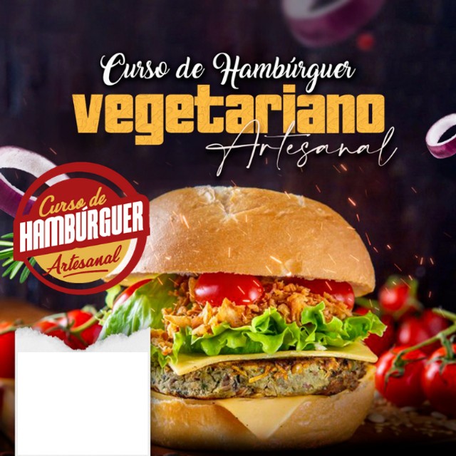 Curso de Hambúrguer Artesanal Vegetariano - R$39,90