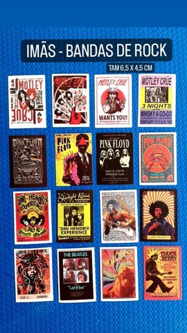 IMÃS DE GELADEIRA - BANDAS DE ROCK - Foto 2