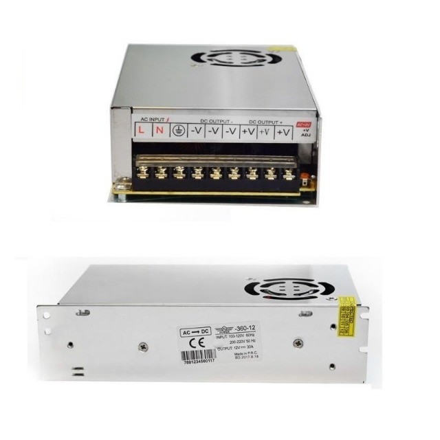 Fonte Chaveada 12v 30a Bivolt Chaveada Câmeras Cftv Som Automotivo etc - Foto 2