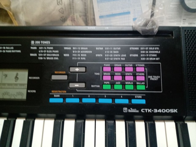 teclado musical ctk 3400