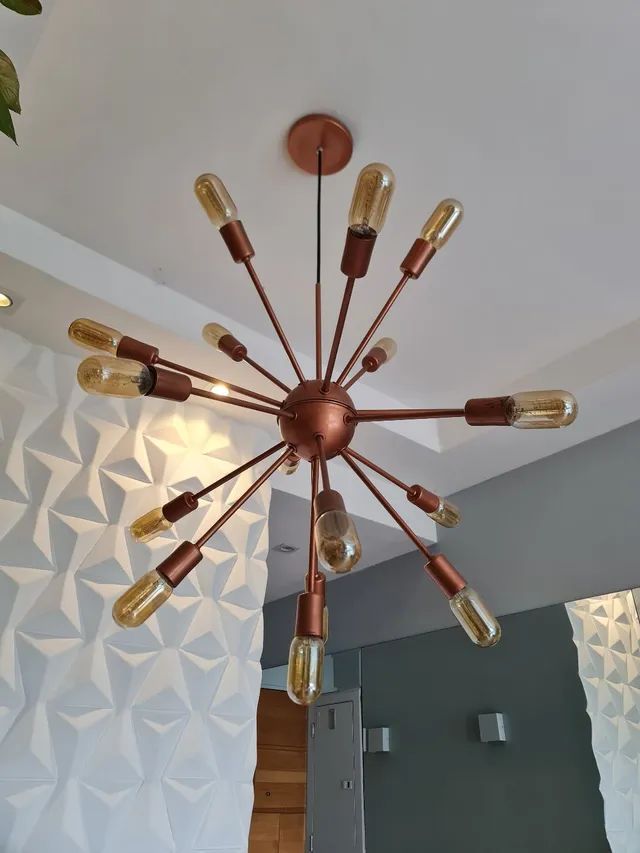 Lustre Sputnik Cobre - Foto 3