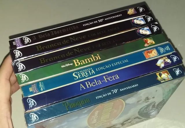 DVD Desenho Walt Disney 7 Títulos e Luva Original - Foto 3