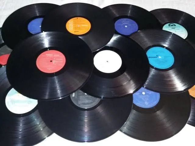 Discos de vinil p/ decoração, artesanato, 15 Unidades.