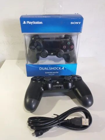 Controle Sem Fio Dualshock Ps4 Sony PlayStation Preto