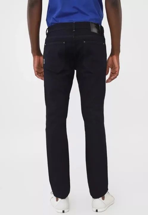 Calça Sarja Ellus 2nd Floor Slim Troy Azul-marinho - Foto 3
