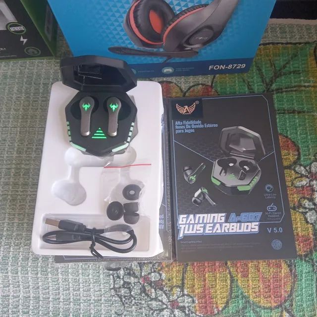 Fone game sem fio bluetooth interauricolar original  Altomex