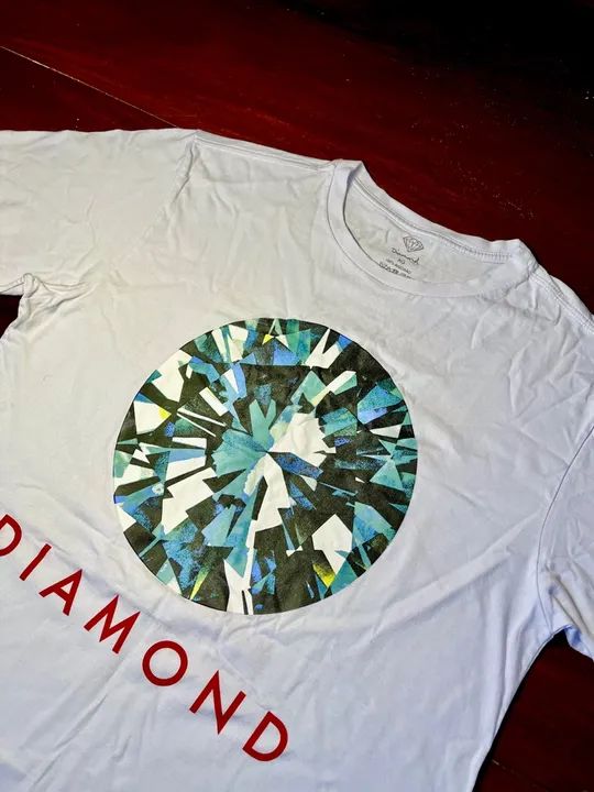 Camiseta Diamond Branca tam.GG
