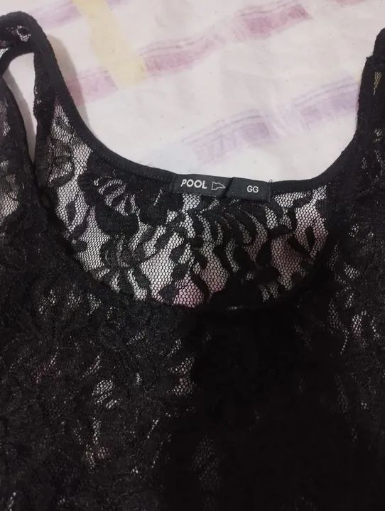 Body preto renda  - Foto 2