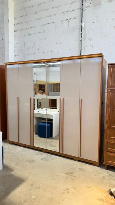 Guarda-roupa de casal com espelho100%MDF 