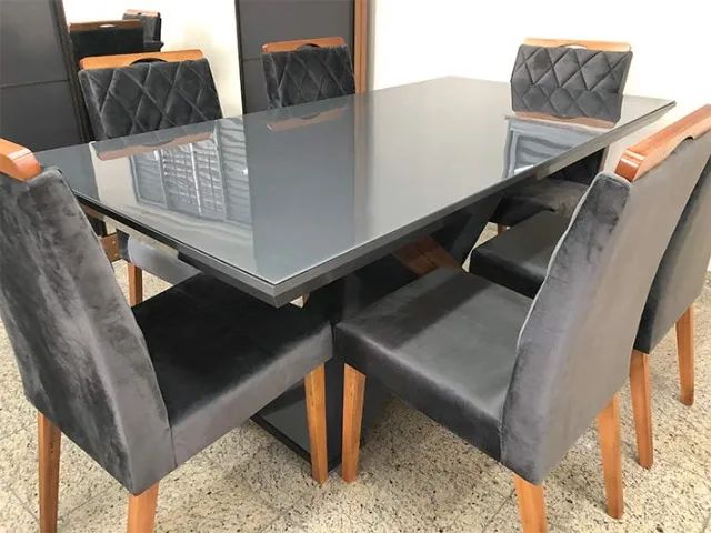 Mesa + 6 cadeiras Juika