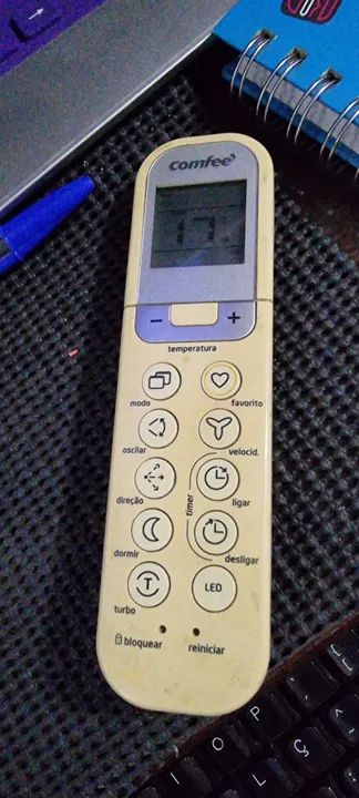 Controle Remoto Ar Condicionado Split 06320056PO Midea Comfee