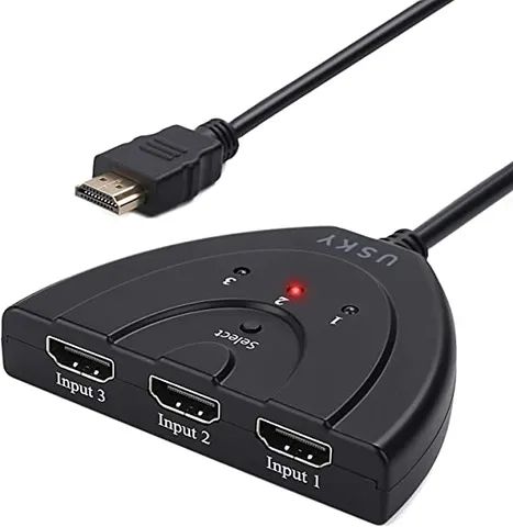  Divisor Hdmi Switch 3x1 Adaptador Cabo 3 Entradas E 1 Saída