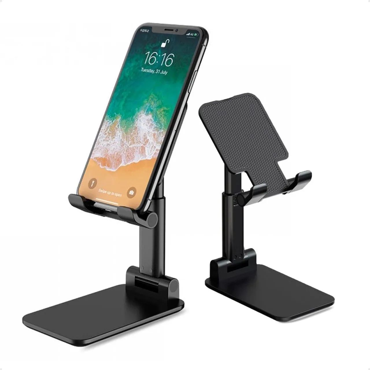 Suporte para Celular é Tablet, ajustável, plástico, Preto (Novo) - Foto 3