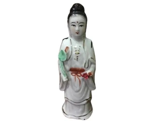 Antiga Estatueta De Porcelana Chinesa Vintage 13 cm Altura - Foto 5