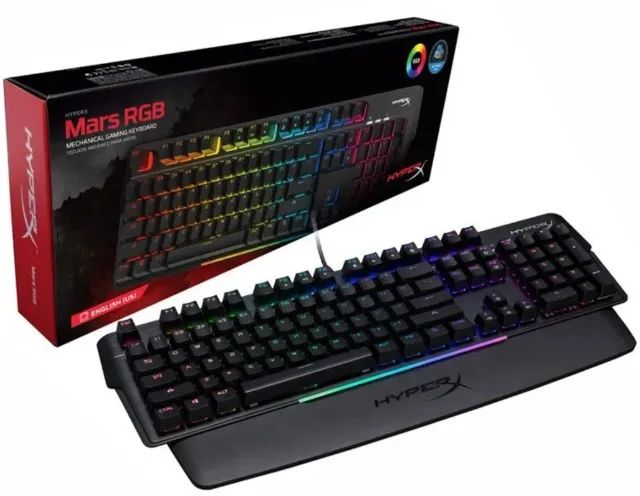 Teclado Gamer, Hyperx Mars, Rgb, Mecânico Us, Switch Outemu Blue - HX-KB3BL3-US/R4