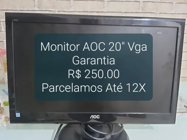 Monitor AOC 20'' VGA - Garantia.