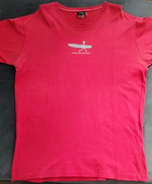 Camisa Pier The Best Points for Surfing Vermelha Tamanho P