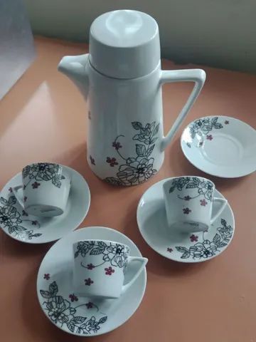 Jogo de café em porcelana simply basic 