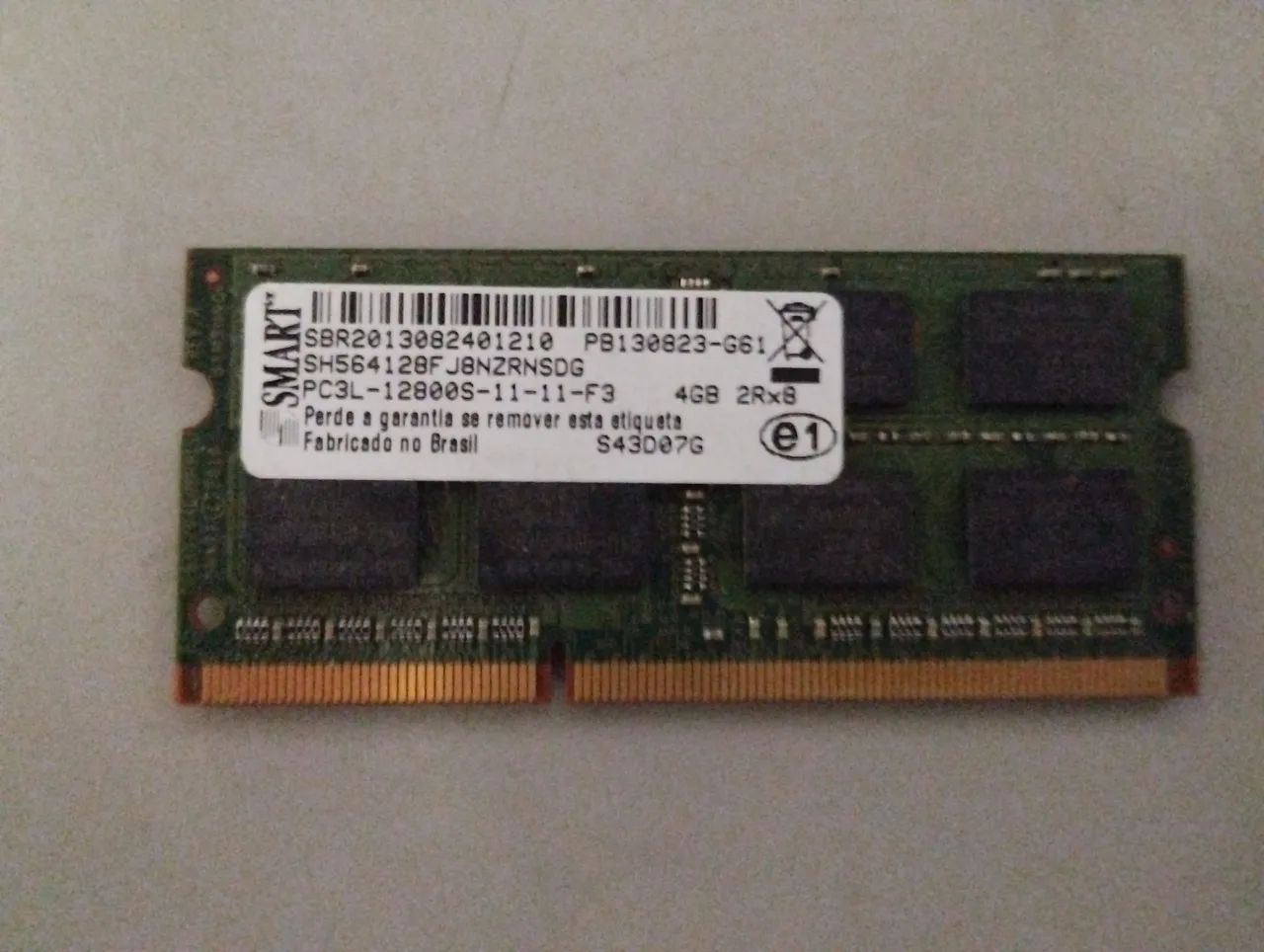 Memória RAM SMART 4GB DDR3 PC3L-12800S