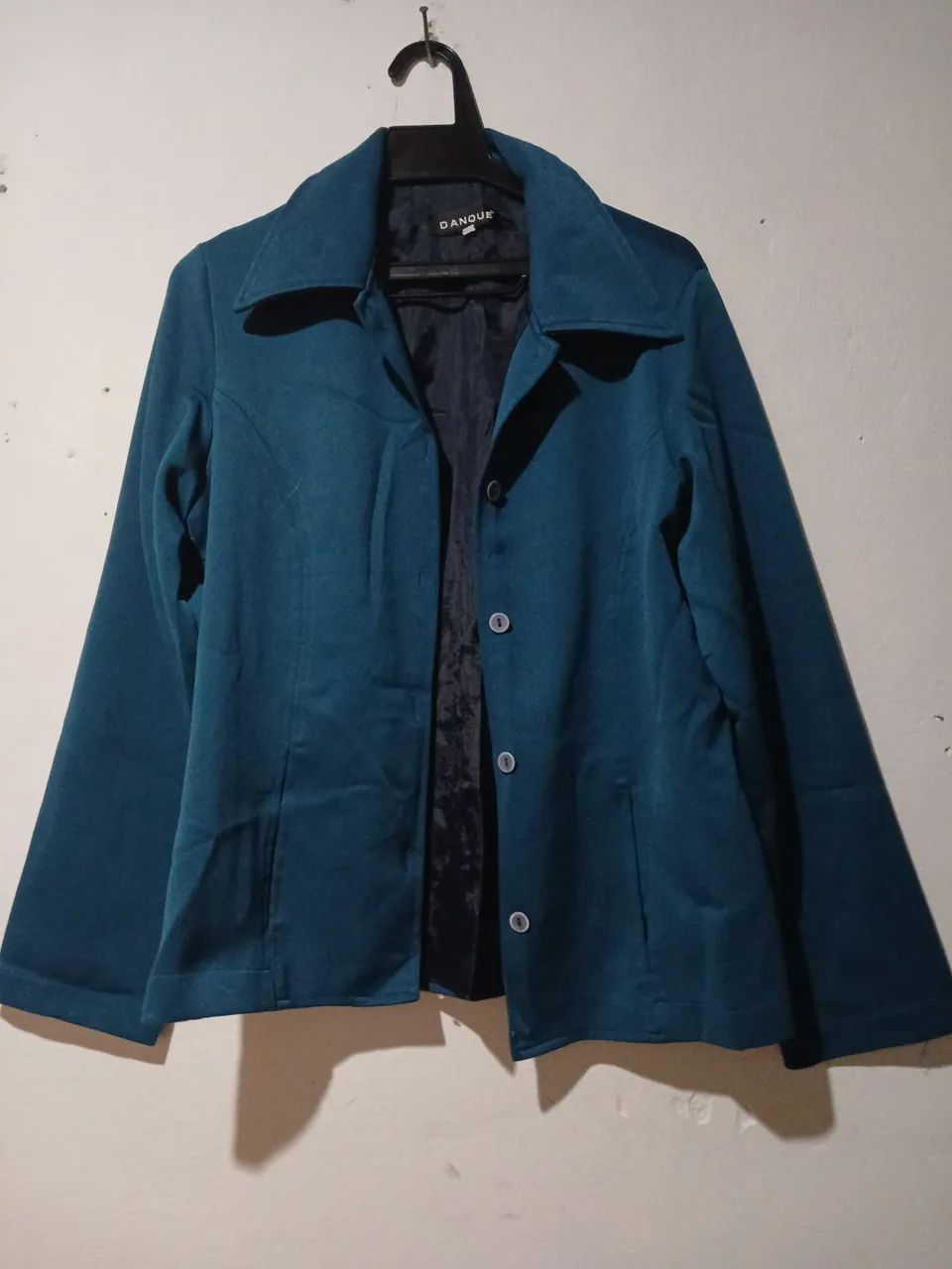 Blazer danque azul esverdeado 