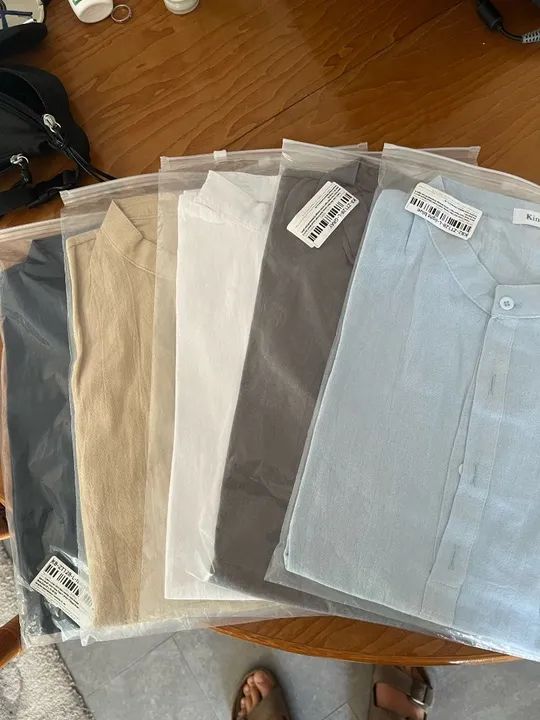 Camisa de Linho e Algodão Vintage   - Foto 3
