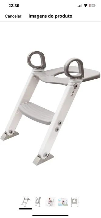 Banheira e Troninho para Bebê com Escada - Novo!