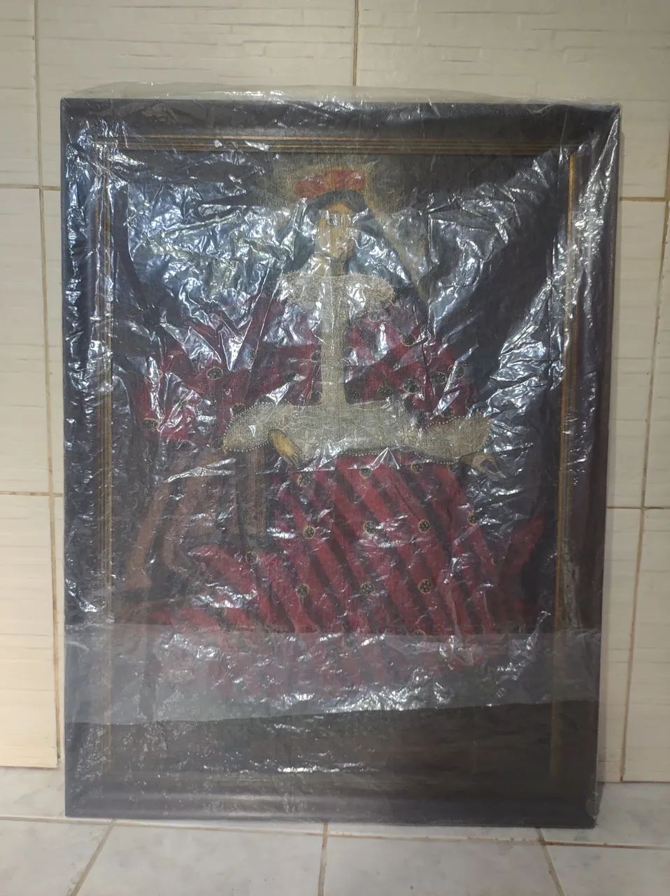 Quadro Antigo Colonial - Estilo Escola Cusquenha Andina Século XVIII-XIX - Foto 4